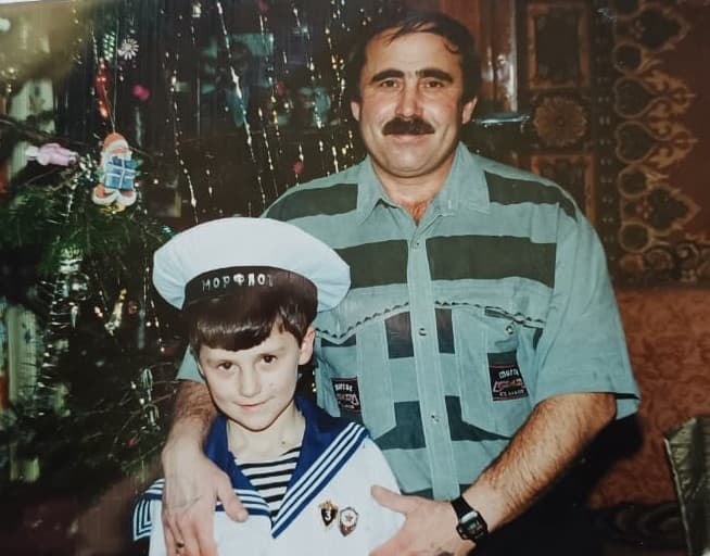 Аладдин Дадашов с сыном Романом